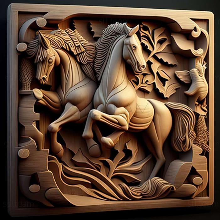3D model Puzzle Mania The Unicorn Chronicles game (STL)